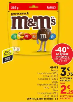 Bi1 M&M'S Peanut offre