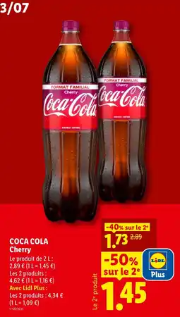 Lidl Coca-Cola Cherry offre