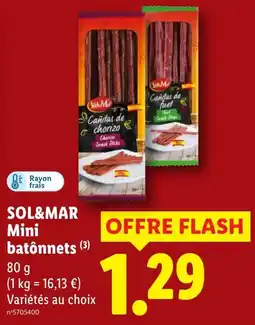 Lidl SOL&MAR Mini batonnets offre
