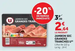 Bi1 U Jambon sec grandes tranches offre