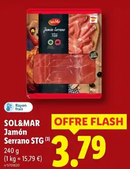 Lidl SOL&MAR Jamón Serrano STG offre