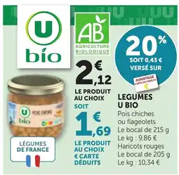 Bi1 U BIO Pois chiches offre