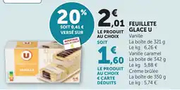 Maximarché FEUILLETE GLACE U offre