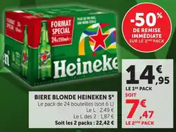 Maximarché Heineken Bière blonde offre