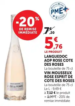 Maximarché languedoc aop rose cote des roses offre