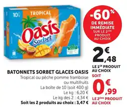 Bi1 Oasis Sorbet offre