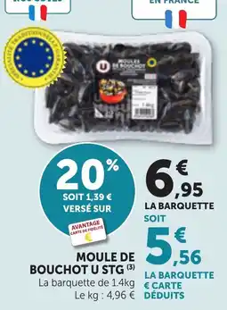 Maximarché MOULE DE BOUCHOT U STG offre