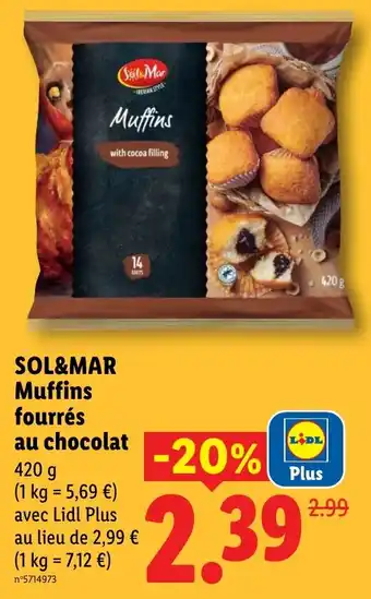 Lidl SOL&MAR Muffins offre