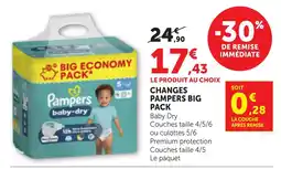 Bi1 Pampers Baby Dry offre