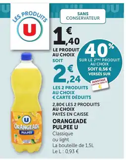 Bi1 U Orangeade pulpe offre