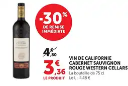Bi1 WESTERN CELLARS CABERNET SAUVIGNON offre