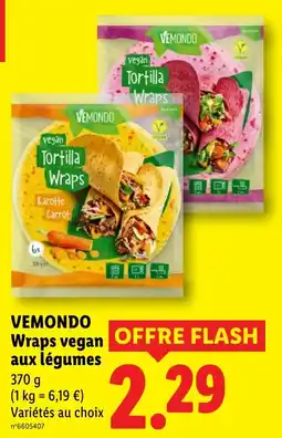 Lidl VEMONDO Wraps vegan offre