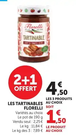 Bi1 Florelli Tartinable offre