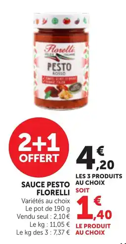 Bi1 Florelli Sauce pesto offre