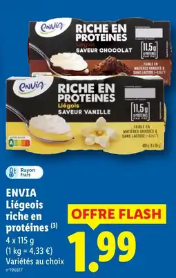 Lidl Envia Liégeois riche en protéines offre