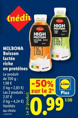 Lidl Milbona Boisson lactée offre