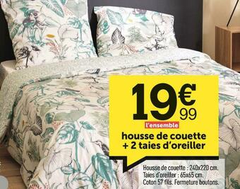 Centrakor Atmosphere housse de couette + 2 taies d’oreiller offre