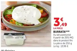 Bi1 Burrata offre