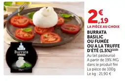 Bi1 PITALE Burrrata offre