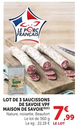 Bi1 MAISON DE SAVOIE SAUCISONS offre