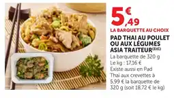 Bi1 ASIA TRAITEUR Pad Thai au poulet offre