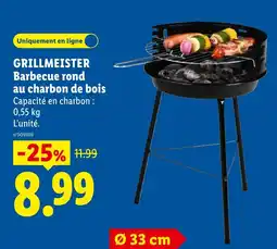 Lidl GRILLMEISTER Barbecue rond offre