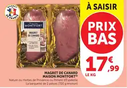 Bi1 MAISON MONTFORT MAGRET DE CANARD offre