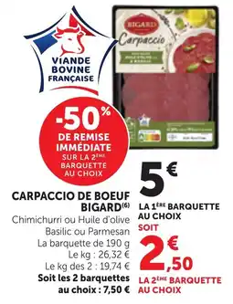 Bi1 BIGARD Carpaccio offre
