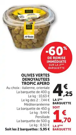 Bi1 Tropic Apero Olives Vertes Denoyautees offre