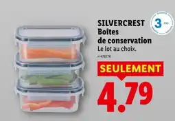 Lidl SILVERCREST Boîtes de conservation offre