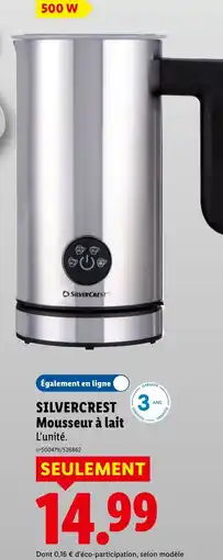Lidl SILVERCREST Mousseur à lait offre
