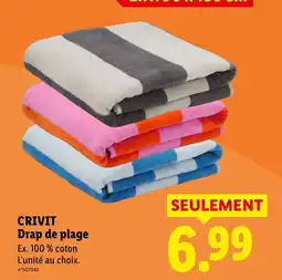 Lidl CRIVIT Drap de plage offre