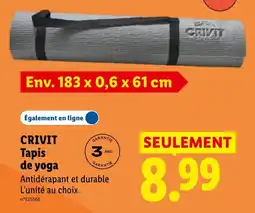 Lidl CRIVIT Tapis de yoga offre