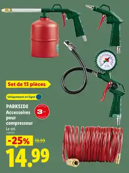 Lidl PARKSIDE Accessoires pour compresseur offre