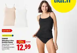 Lidl Esmara débardeur à fines bretelles femme offre