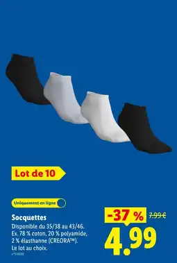 Lidl Socquettes offre