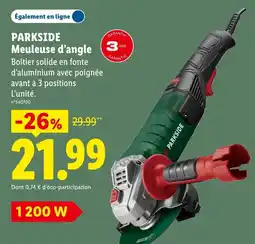 Lidl PARKSIDE Meuleuse d'angle offre