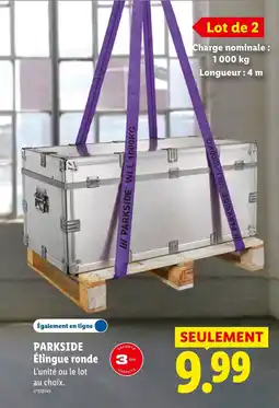 Lidl PARKSIDE Élingue ronde offre