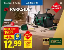 Lidl Parkside set d'outils offre