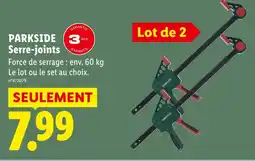 Lidl PARKSIDE Serre-joints offre