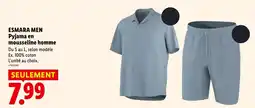 Lidl ESMARA MEN Pyjama en mousseline homme offre