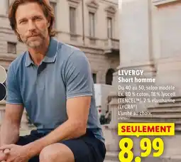 Lidl LIVERGY Short homme offre