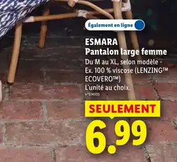 Lidl ESMARA Pantalon large femme offre