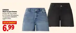 Lidl ESMARA Short en jean femme offre