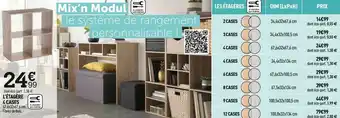 Centrakor L’étagère 4 cases offre