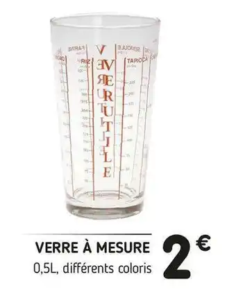 L'incroyable Verre à mesure offre