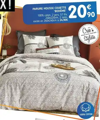 L'incroyable Parure housse couette ‘bohème’ offre