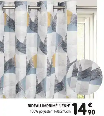 L'incroyable Rideau imprimé jenn offre