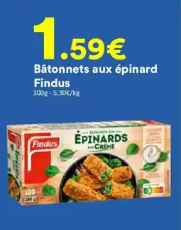 Hmarket Findus Bâtonnets aux épinard offre