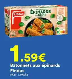 Hmarket Findus Bâtonnets aux épinards offre
